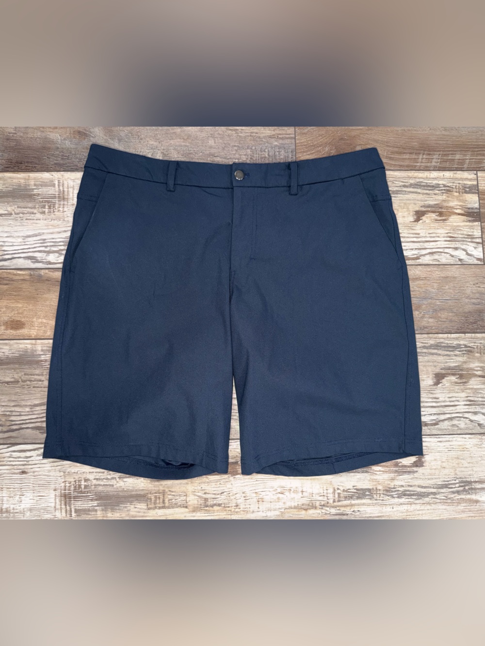 Lululemon The Works Shorts 11” Warpstreme Men’s 40 Blue EUC